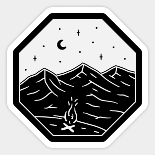 Campfire hexa Sticker